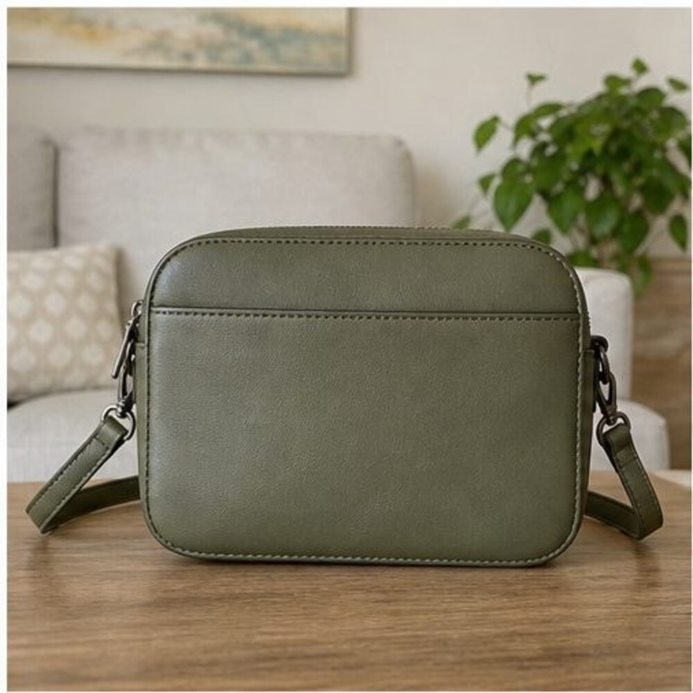 Olive Faux Leather Bag